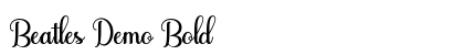 Beatles Demo Bold Font Preview Beatles Demo Bold Font Preview