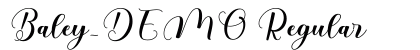 Baley_DEMO Regular Font Preview Baley_DEMO Regular Font Preview
