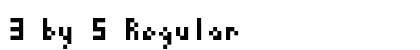 3 by 5 Regular Font Preview 3 by 5 Regular Font Preview