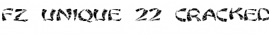 FZ UNIQUE 22 CRACKED EX Normal Font