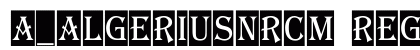 a_AlgeriusNrCm Regular Font a_AlgeriusNrCm Regular Font Preview