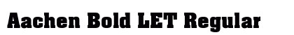 Aachen Bold LET Regular Font Preview Aachen Bold LET Regular Font Preview