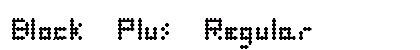 Block Plus Regular Font Block Plus Regular Font Preview