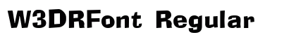 W3DRFont Regular Font Preview W3DRFont Regular Font Preview