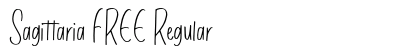 Sagittaria FREE Regular (OpenType) Font Preview Sagittaria FREE Regular (OpenType) Font Preview