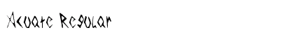 Acuate Regular Font Preview Acuate Regular Font Preview