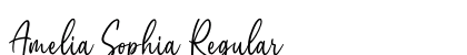 Amelia Sophia Regular Font Amelia Sophia Regular Font Preview
