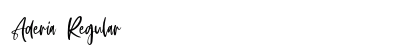 Aderia Regular Font Aderia Regular Font Preview