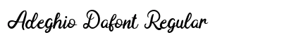 Adeghio Dafont Regular Font Preview Adeghio Dafont Regular Font Preview