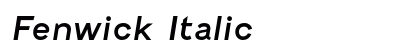 Fenwick Italic (OpenType) Font Preview Fenwick Italic (OpenType) Font Preview