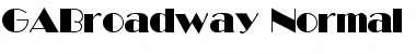 GABroadway-Normal Regular Font