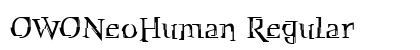 OWONeoHuman Regular Font OWONeoHuman Regular Font Preview