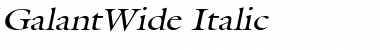 GalantWide Italic Font
