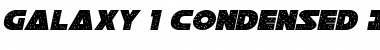 Download Galaxy 1 Condensed Italic Font