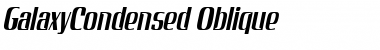 GalaxyCondensed Oblique Font