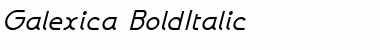 Galexica BoldItalic Font