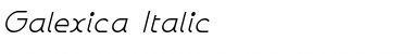 Galexica Italic Font