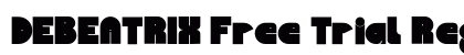 DEBEATRIX Free Trial Regular (OpenType) Font Preview DEBEATRIX Free Trial Regular (OpenType) Font Preview