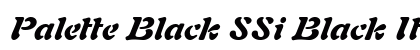 Palette Black SSi Black Italic Font Palette Black SSi Black Italic Font Preview