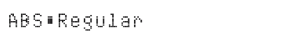 ABS Regular Font ABS Regular Font Preview