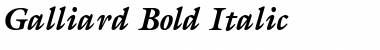 Galliard Bold Italic Font