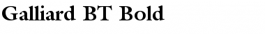 Galliard BT Bold Font