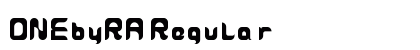ONEbyRA Regular Font ONEbyRA Regular Font Preview