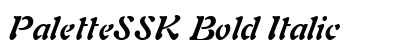 PaletteSSK Bold Italic Font PaletteSSK Bold Italic Font Preview