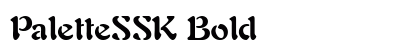 PaletteSSK Bold Font PaletteSSK Bold Font Preview