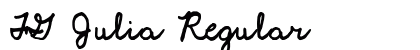 FG Julia Regular Font Preview FG Julia Regular Font Preview