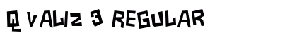 Q Valiz 3 Regular Font Preview Q Valiz 3 Regular Font Preview