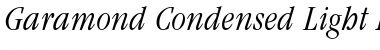 Garamond Condensed Light Italic Font