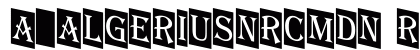 a_AlgeriusNrCmDn Regular Font a_AlgeriusNrCmDn Regular Font Preview