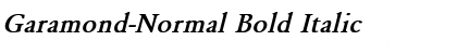 Garamond-Normal Bold Italic