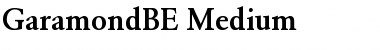 GaramondBE-Medium Medium Font