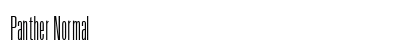 Panther Normal Font Panther Normal Font Preview