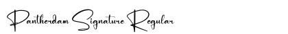 Pantherdam Signature Regular Font Pantherdam Signature Regular Font Preview
