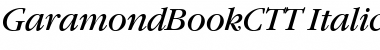GaramondBookCTT Italic Font