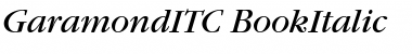 GaramondITC Italic