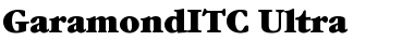 GaramondITC Ultra Font