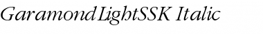 GaramondLightSSK Italic Font