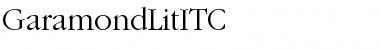 GaramondLitITC Font