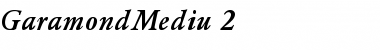GaramondMediu 2 Regular Font