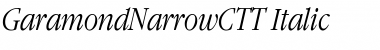 GaramondNarrowCTT Italic
