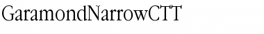 GaramondNarrowCTT Regular Font