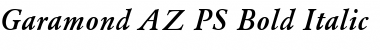 Garamond_A.Z_PS Bold-Italic Font