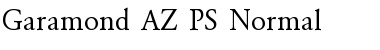 Garamond_A.Z_PS Normal Font