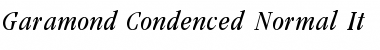 Garamond_Condenced-Normal-It Regular Font