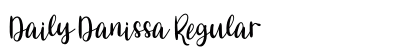 Daily Danissa Regular (OpenType) Font Preview Daily Danissa Regular (OpenType) Font Preview