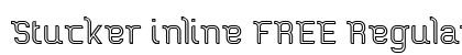 Stucker inline FREE Regular Font Stucker inline FREE Regular Font Preview